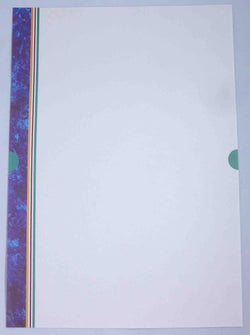 A4 - Letterhead - Blue Marbled Lines - A Paper Experience