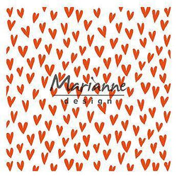 Embossing Folder - Marianne Design - 3D Square - Trendy Hearts - A Paper Experience