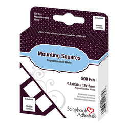 Adhesives - Scrapbook Adhesives - Mounting Squares Repositionable 1cm x 1cm.