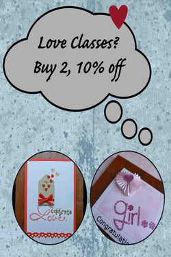 Workshop Packages - Love Classes?  Buy 2 get 10% Off - A Paper Experience