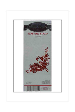 Hotfoil Stamps - Ultimate Crafts - Cardinal and Holly - A Paper Experience