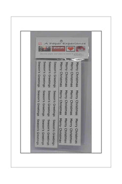 Adhesives - Stickers - Christmas Greetings / Sentiments - A Paper Experience