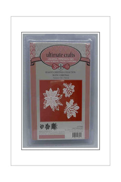 Dies - Ultimate Crafts - 3 in 1 - Christmas Poinsettia, Bauble & Cones (Rustic Christmas) - A Paper Experience