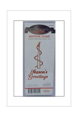 Hotfoil Stamps - Ultimate Crafts - Seasons's Greetings Candle - A Paper Experience