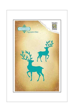 Dies - Nellie's Vintasia - Reindeer Set - A Paper Experience